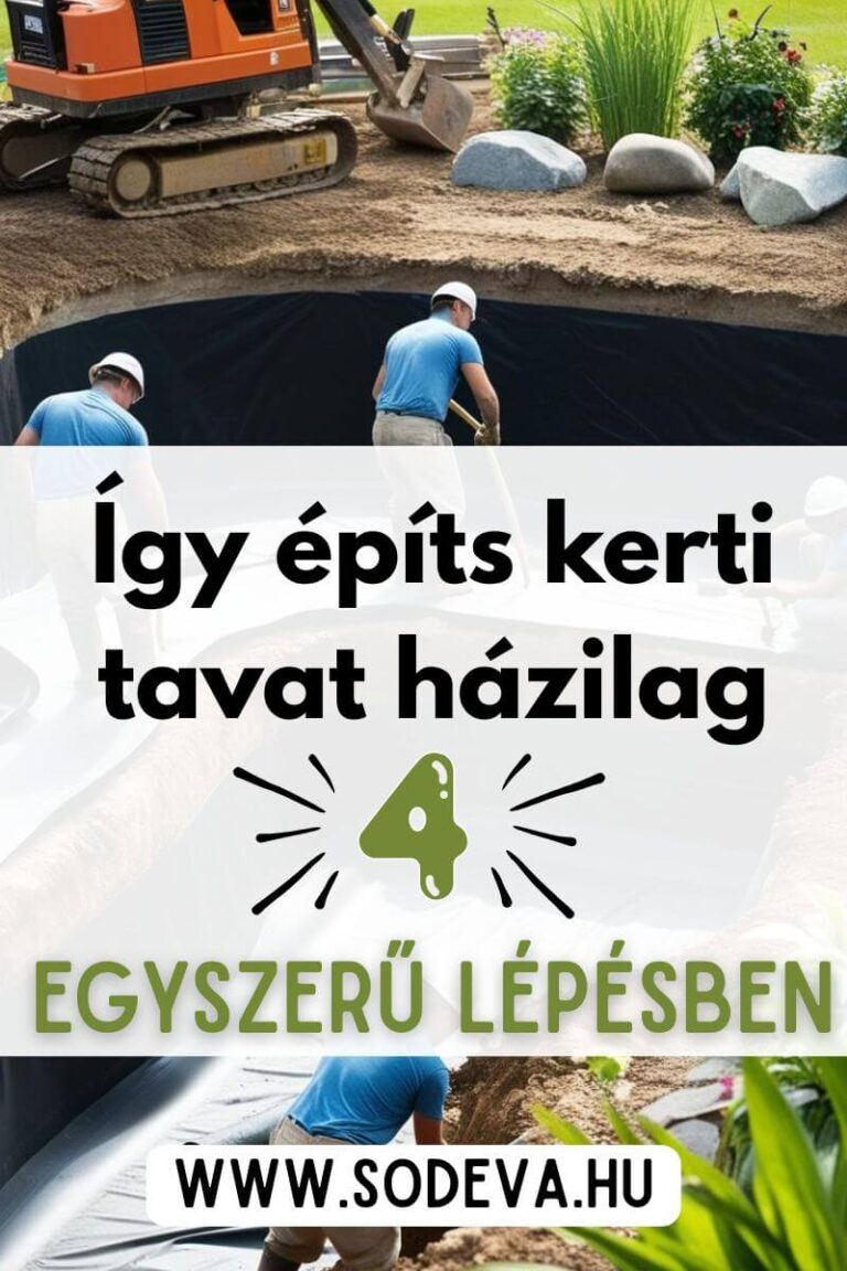 Kerti tó építése házilag – 4 egyszerű lépésben