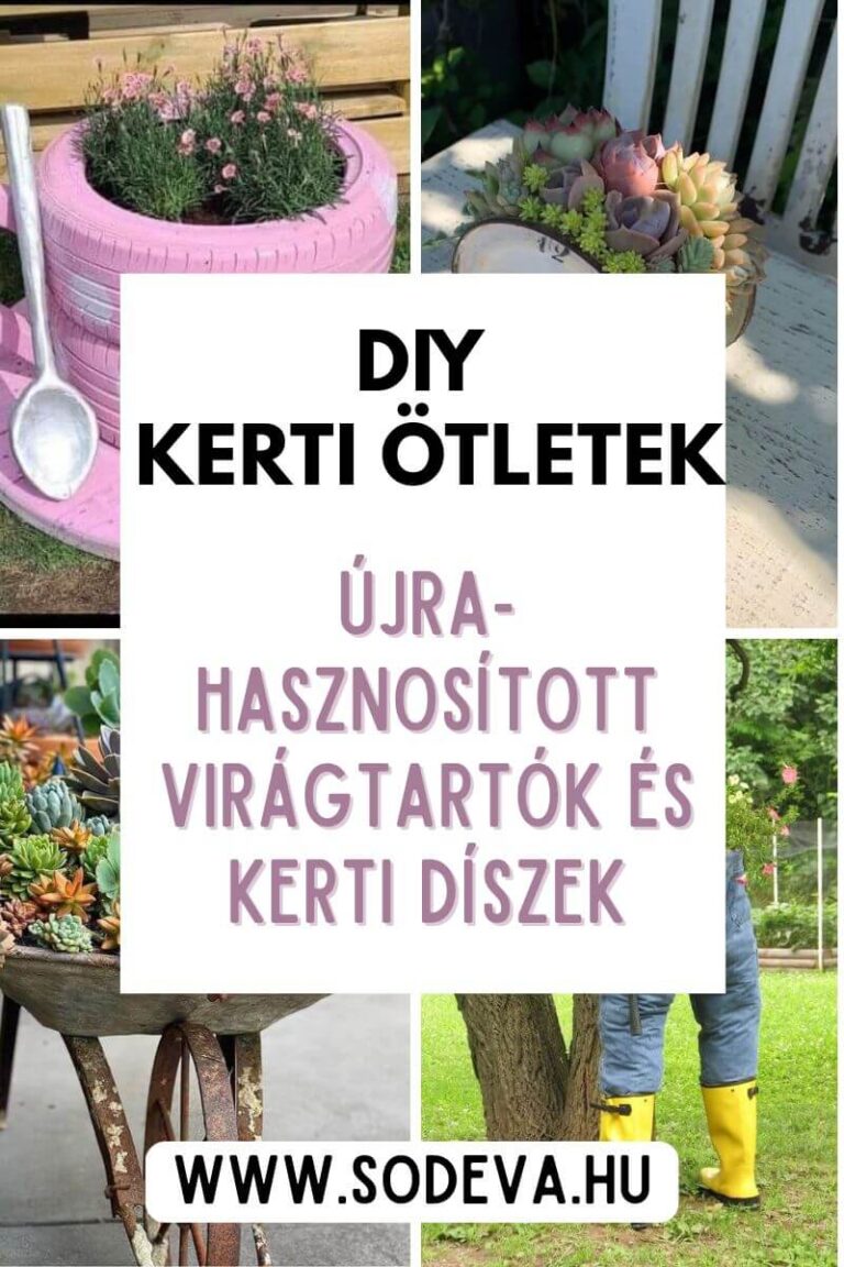 DIY kerti ötletek: Újrahasznosított virágtartók és kerti díszek
